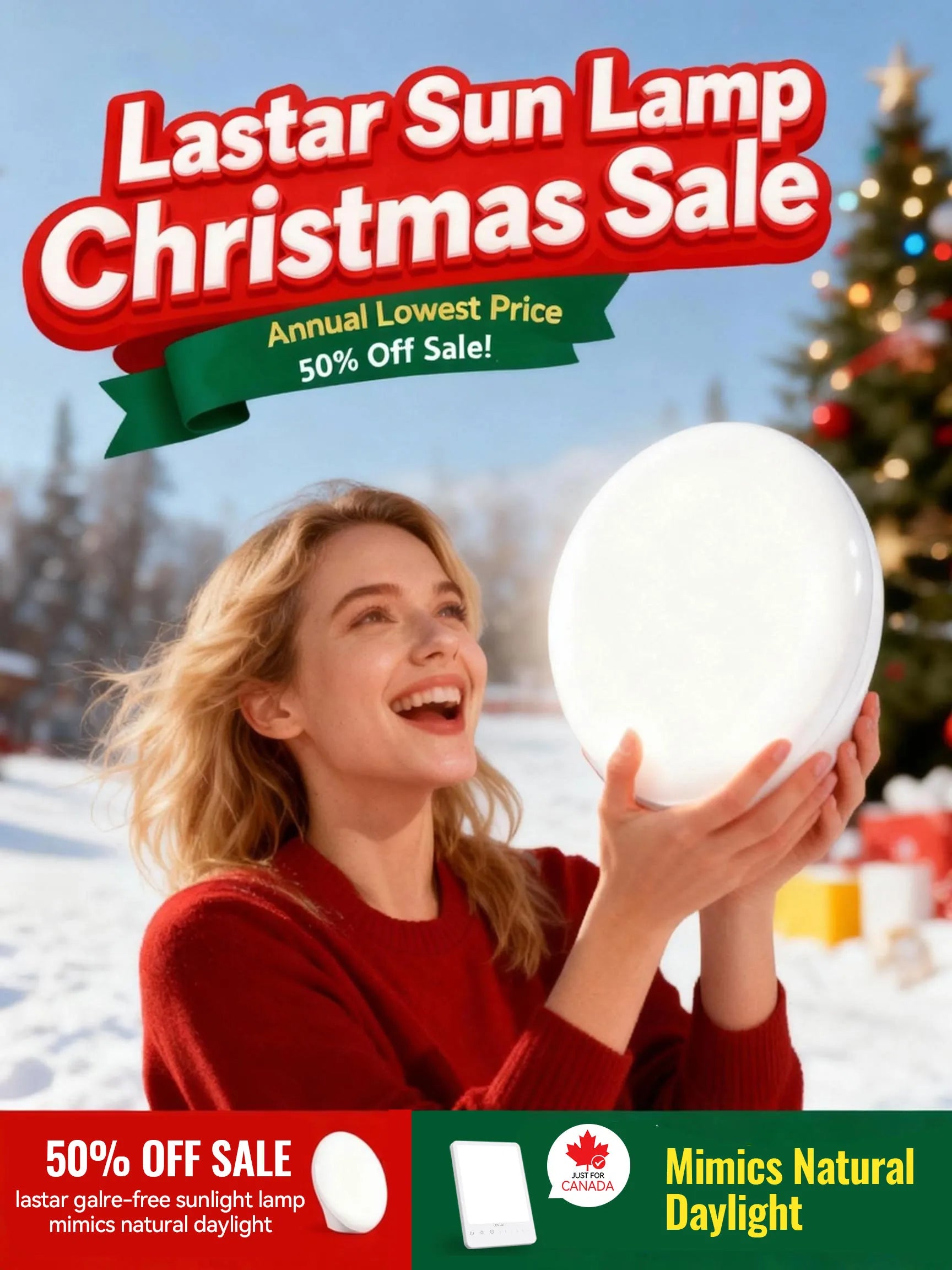 Lastar Sun Lamp Christmas Sale Mobile Banner
