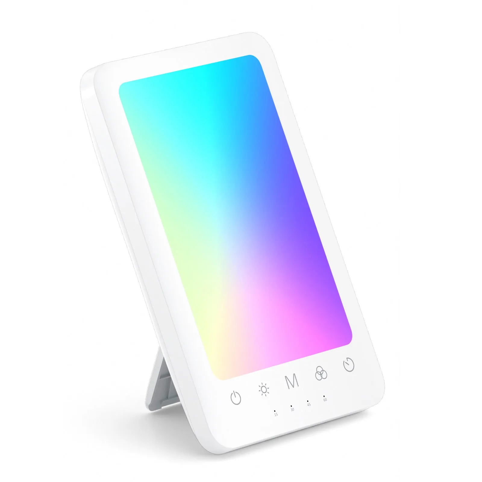 LASTAR Sun Lamp, 10,000 Lux Sun Lamp with 11 RGB Colors, 5 Brightness Levels, 4 Color Temperatures, 4 Timer, Wall Mountable, Touch Control Sunlight Lamp with Memory Function for Home/Office