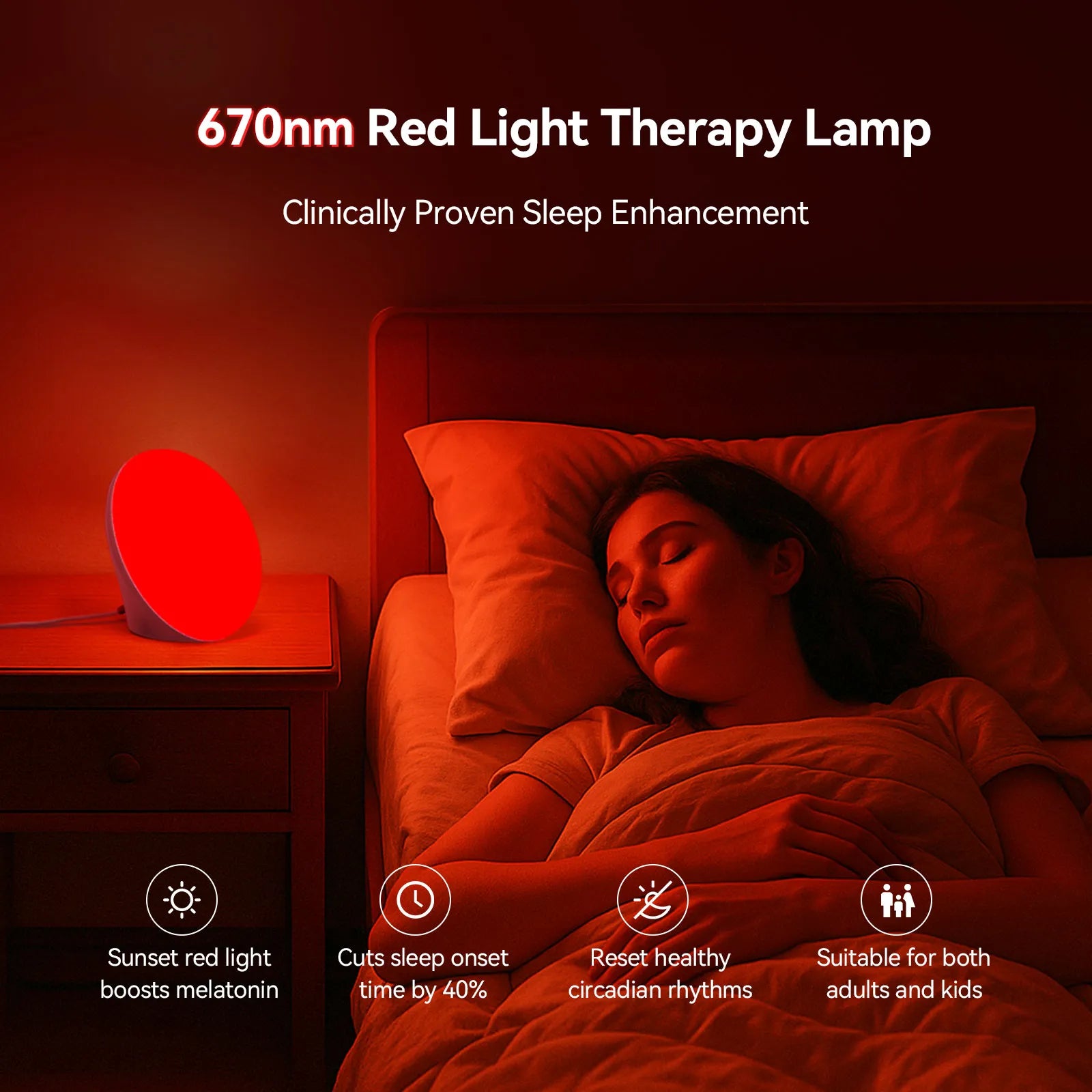 LASTAR Red Light Therapy & 10,000 Lux Sun Lamp