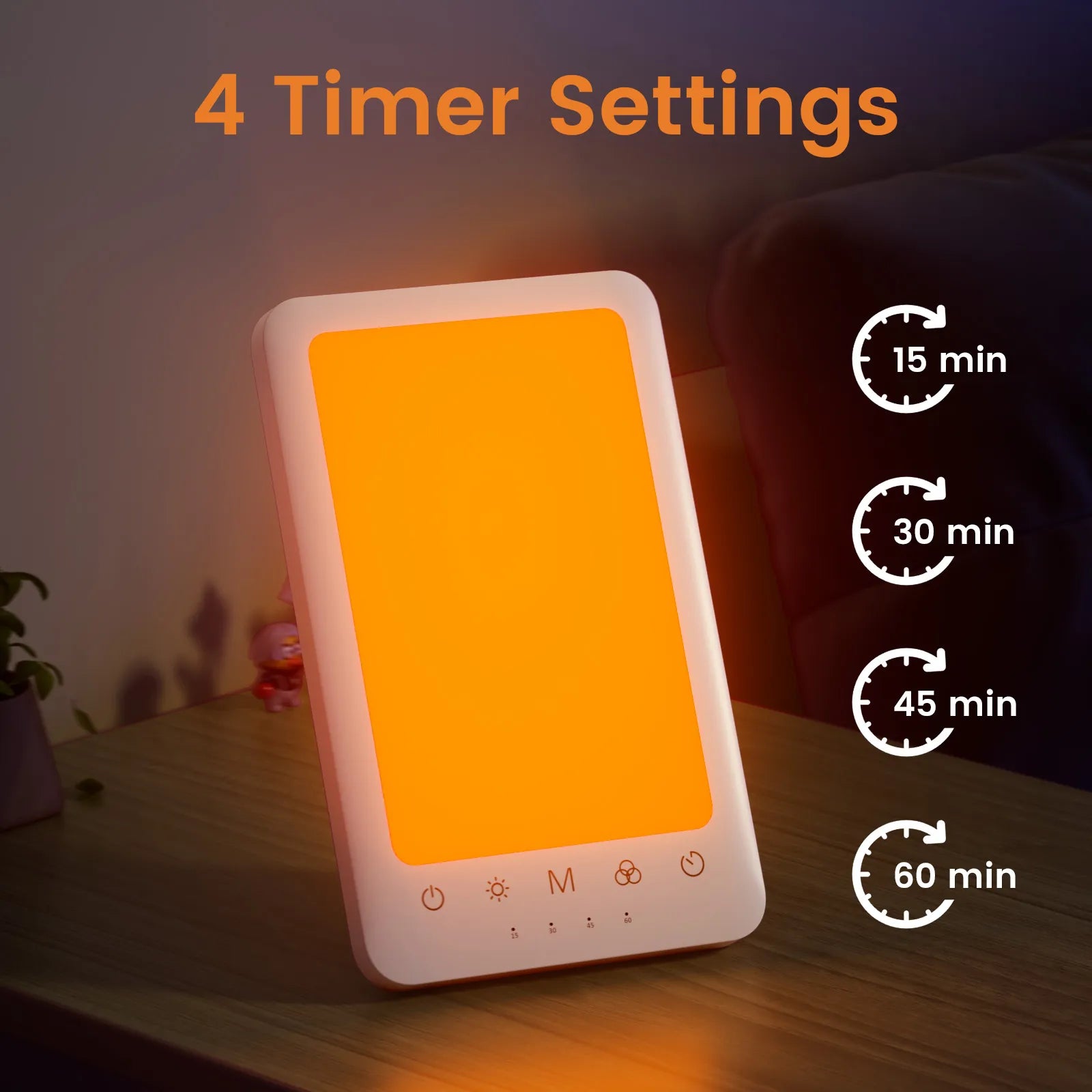 LASTAR Sun Lamp, 10,000 Lux Sun Lamp with 11 RGB Colors, 5 Brightness Levels, 4 Color Temperatures, 4 Timer, Wall Mountable, Touch Control Sunlight Lamp with Memory Function for Home/Office