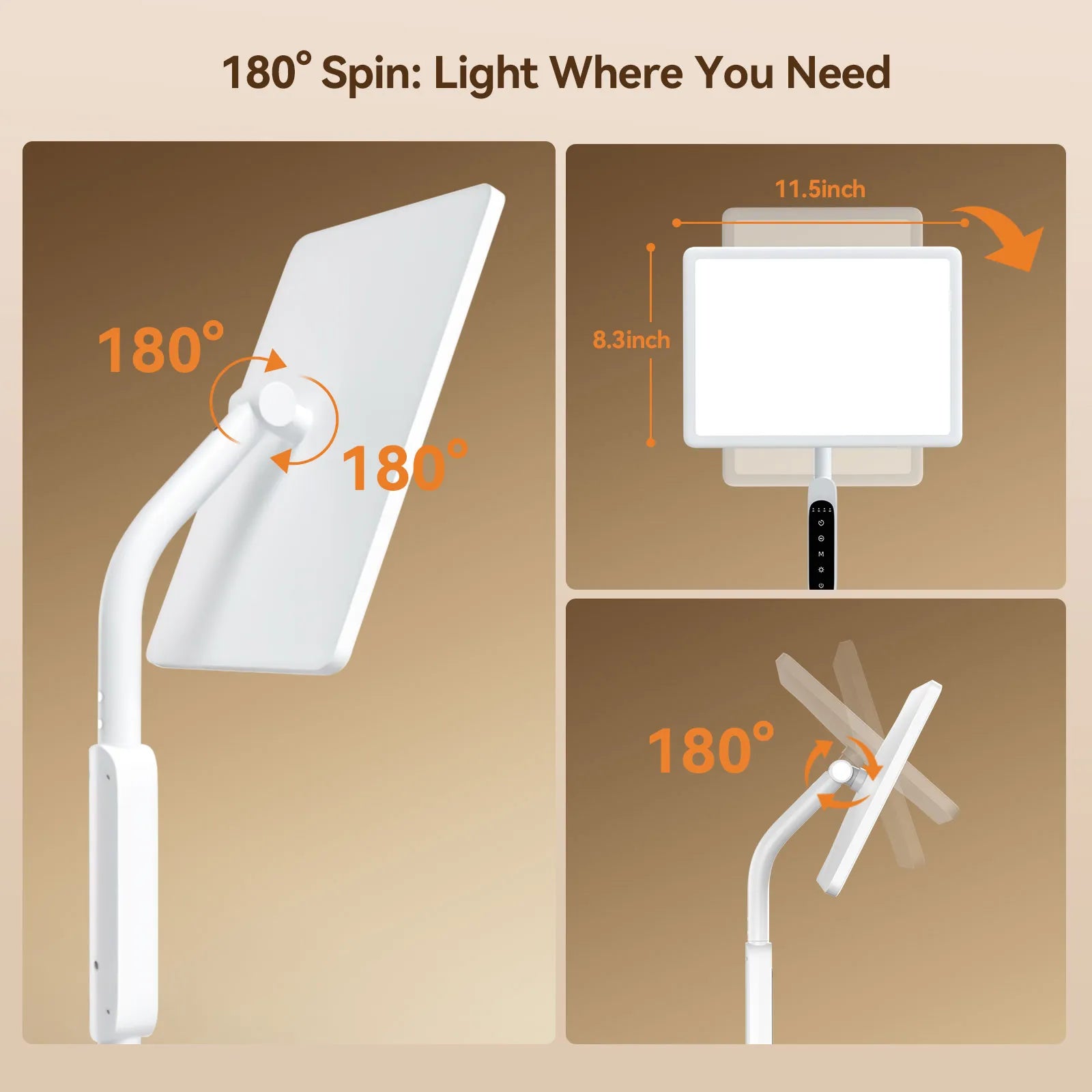 Sun Light Lamp for SAD therapy by LASTAR — Light Therapy Lamp for boosting mood and energy