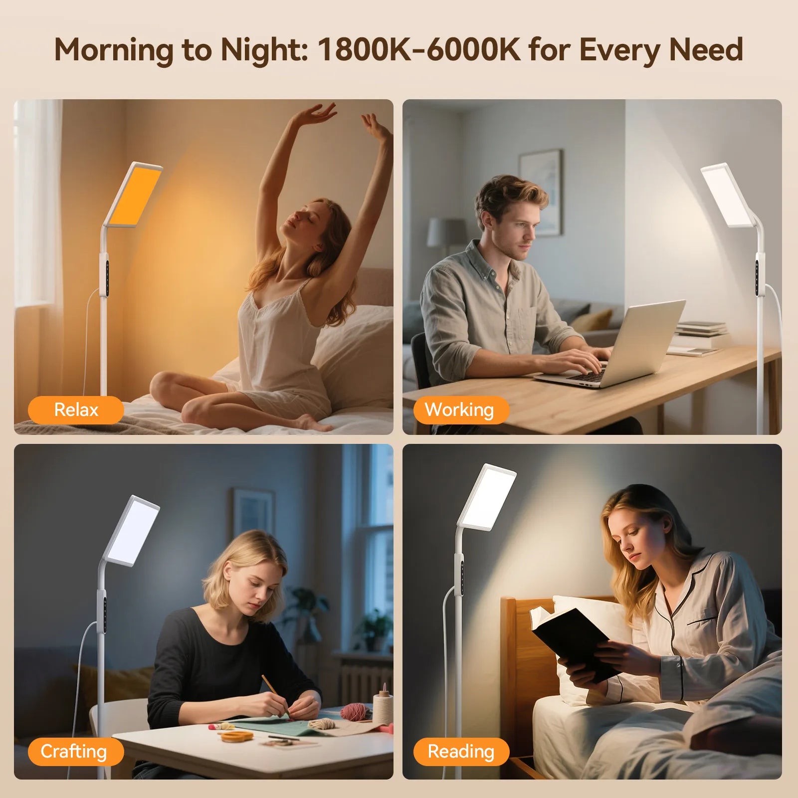 Sun Light Lamp for SAD therapy by LASTAR — Light Therapy Lamp for boosting mood and energy