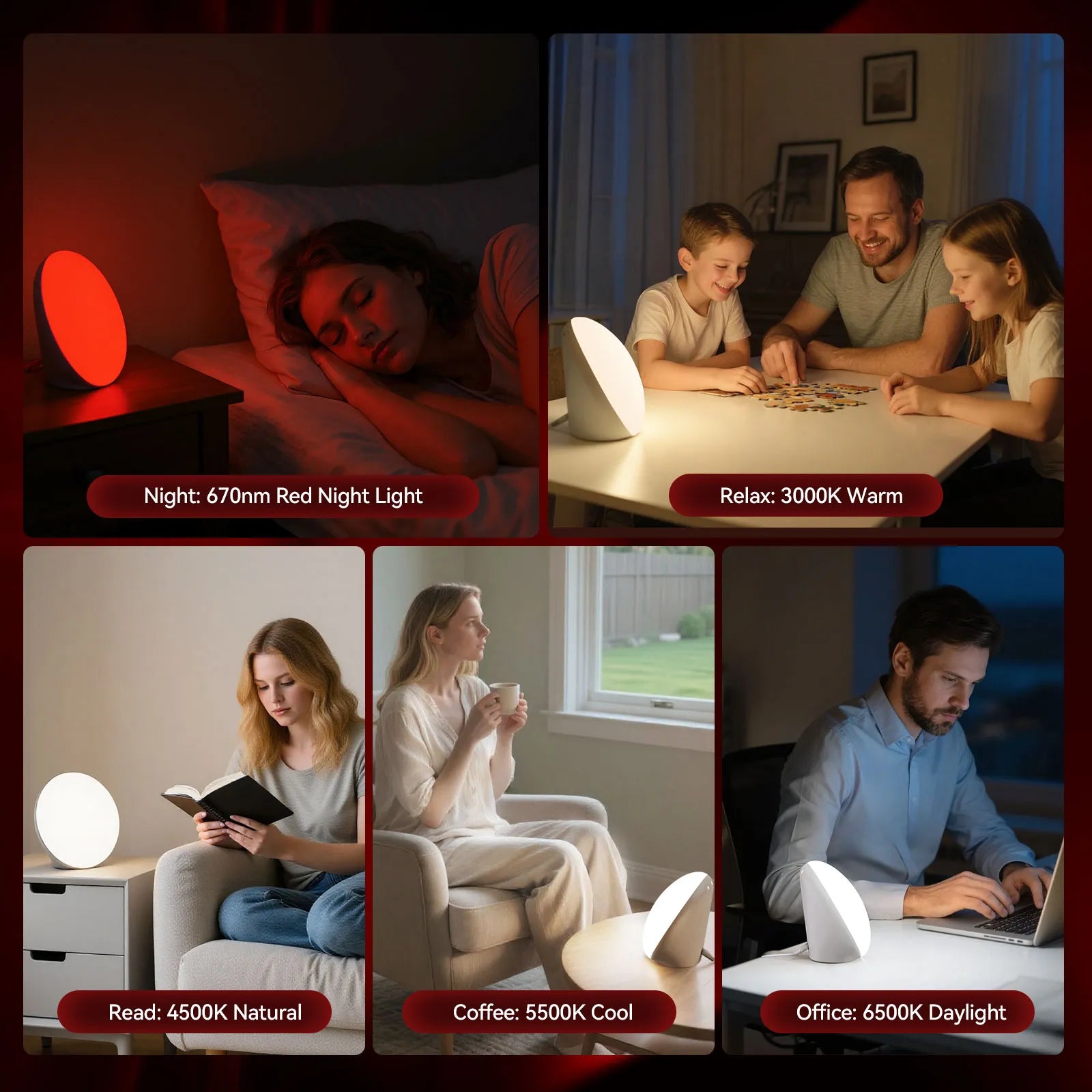 LASTAR Red Light Therapy & 10,000 Lux Sun Lamp