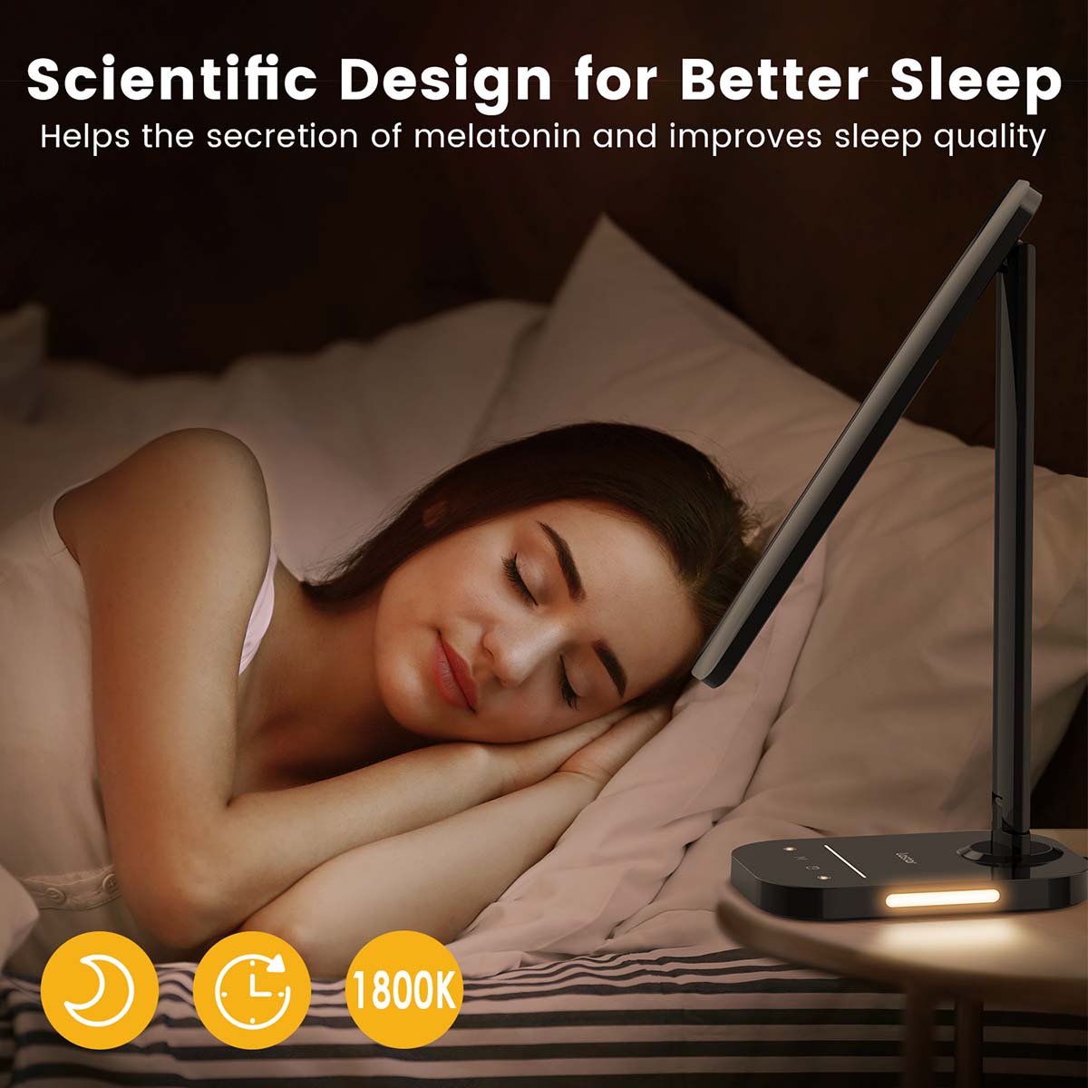 Dimmable LED Desk Lamp with USB Port