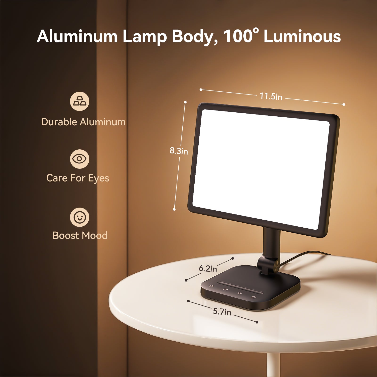 12“ Plussun Light Therapy Lamp