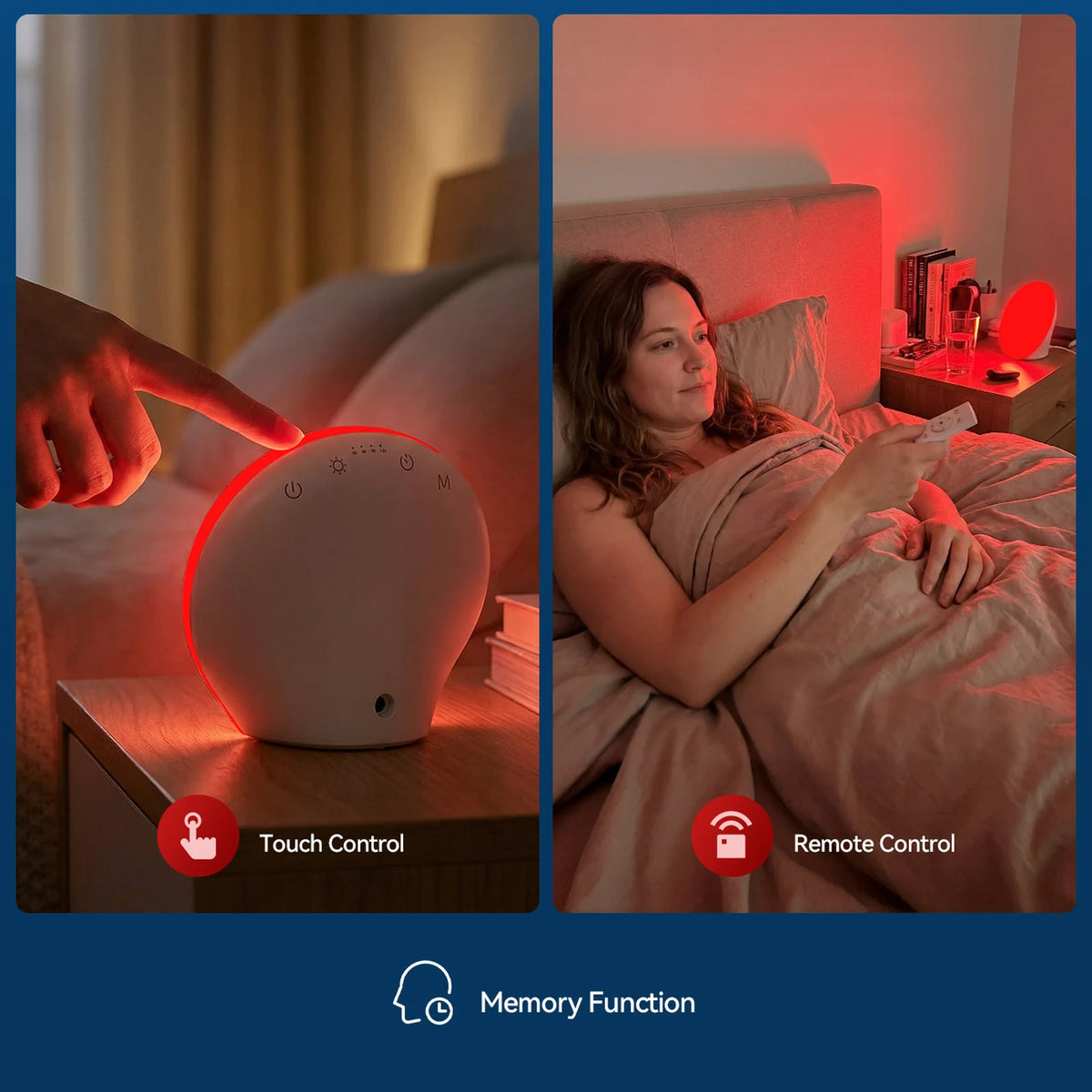 LASTAR lamp touch controls, remote control and memory function