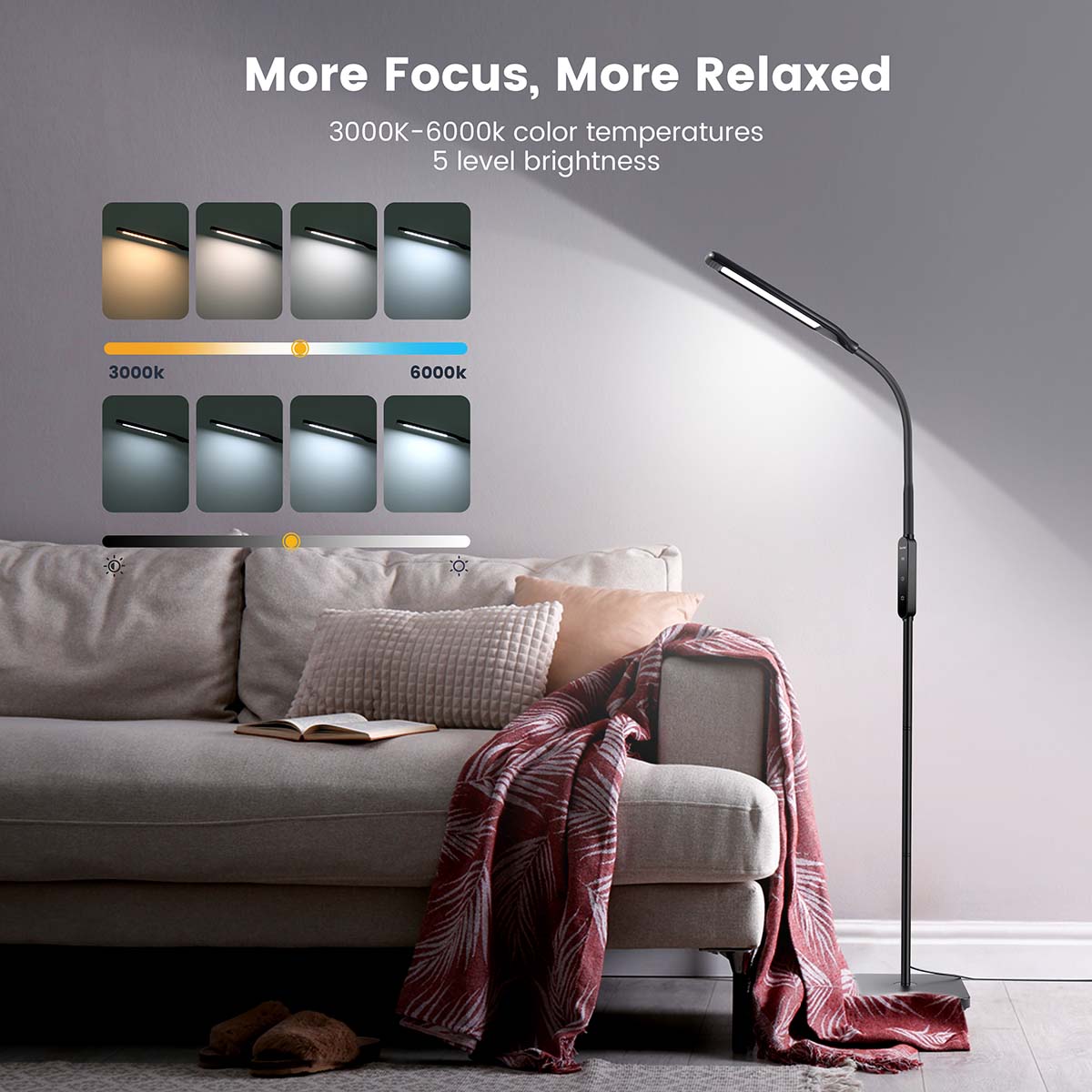 Modern Floor Lamp Black