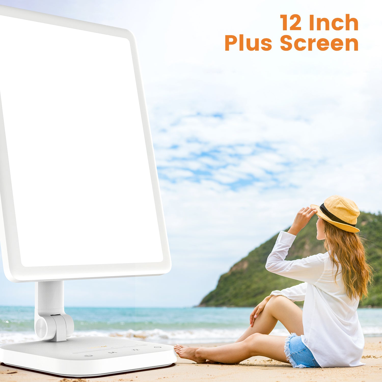 LASTAR Light Therapy Lamp, 12000LUX Therapy Light UV-Free &Full Spectr